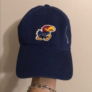 Navy Blue KU Hat